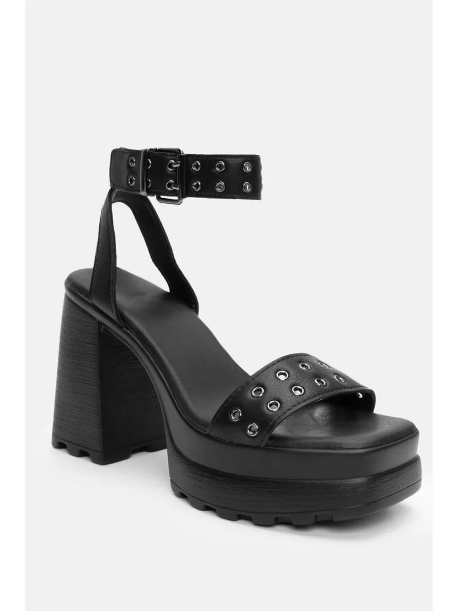 Sandalias con Tacón Sarcina Noir