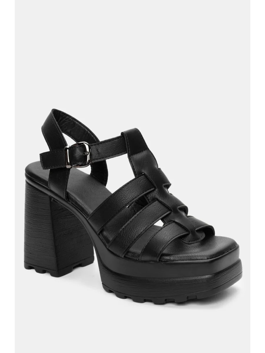 Sandalias con Tacón Luzzi Noir