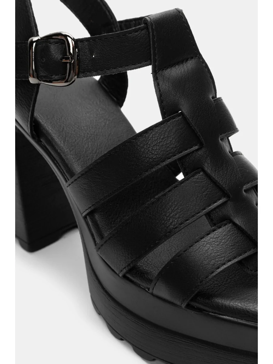 Sandalias con Tacón Luzzi Noir