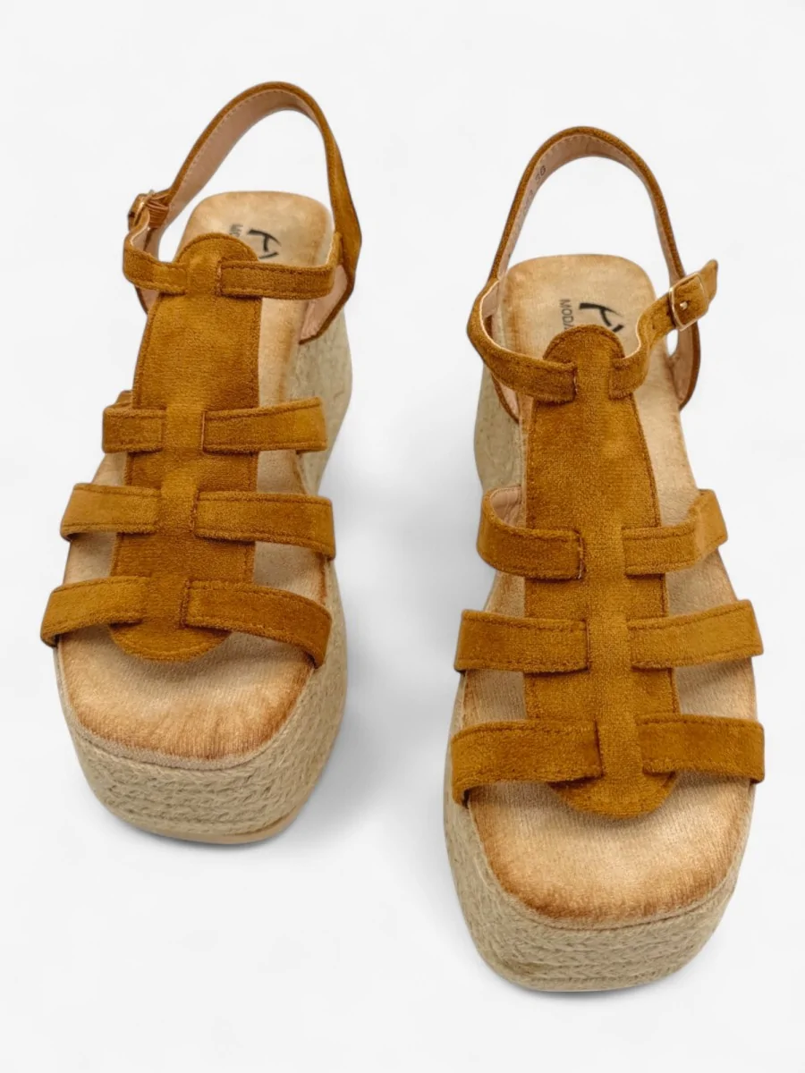 Sandalia Plataforma Yute Cecci Camel
