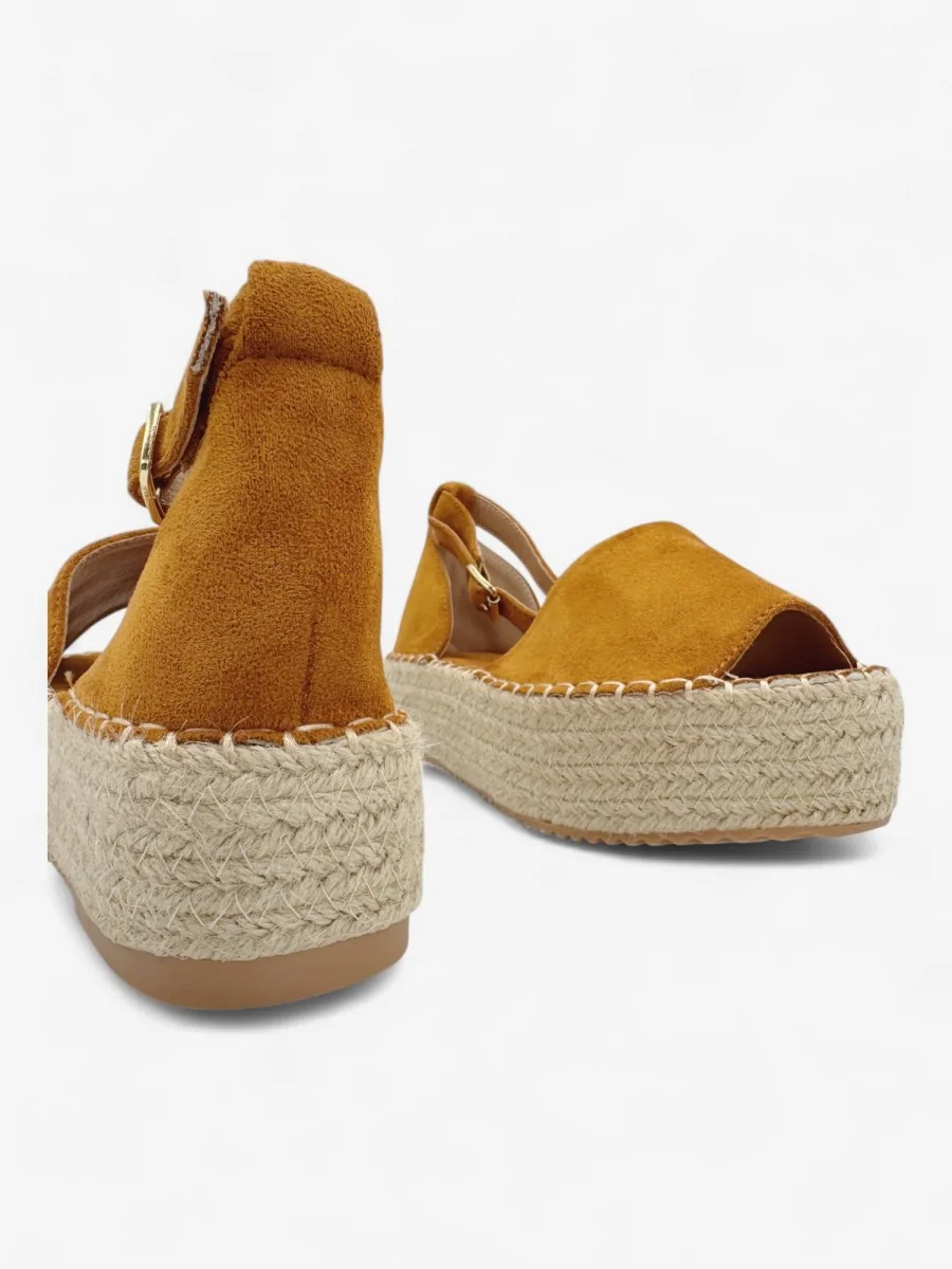 Alpargatas con Plataforma Candela Camel