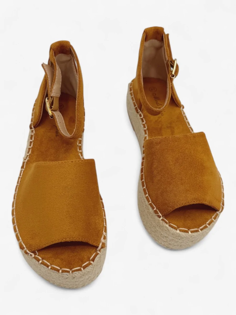 Alpargatas con Plataforma Candela Camel
