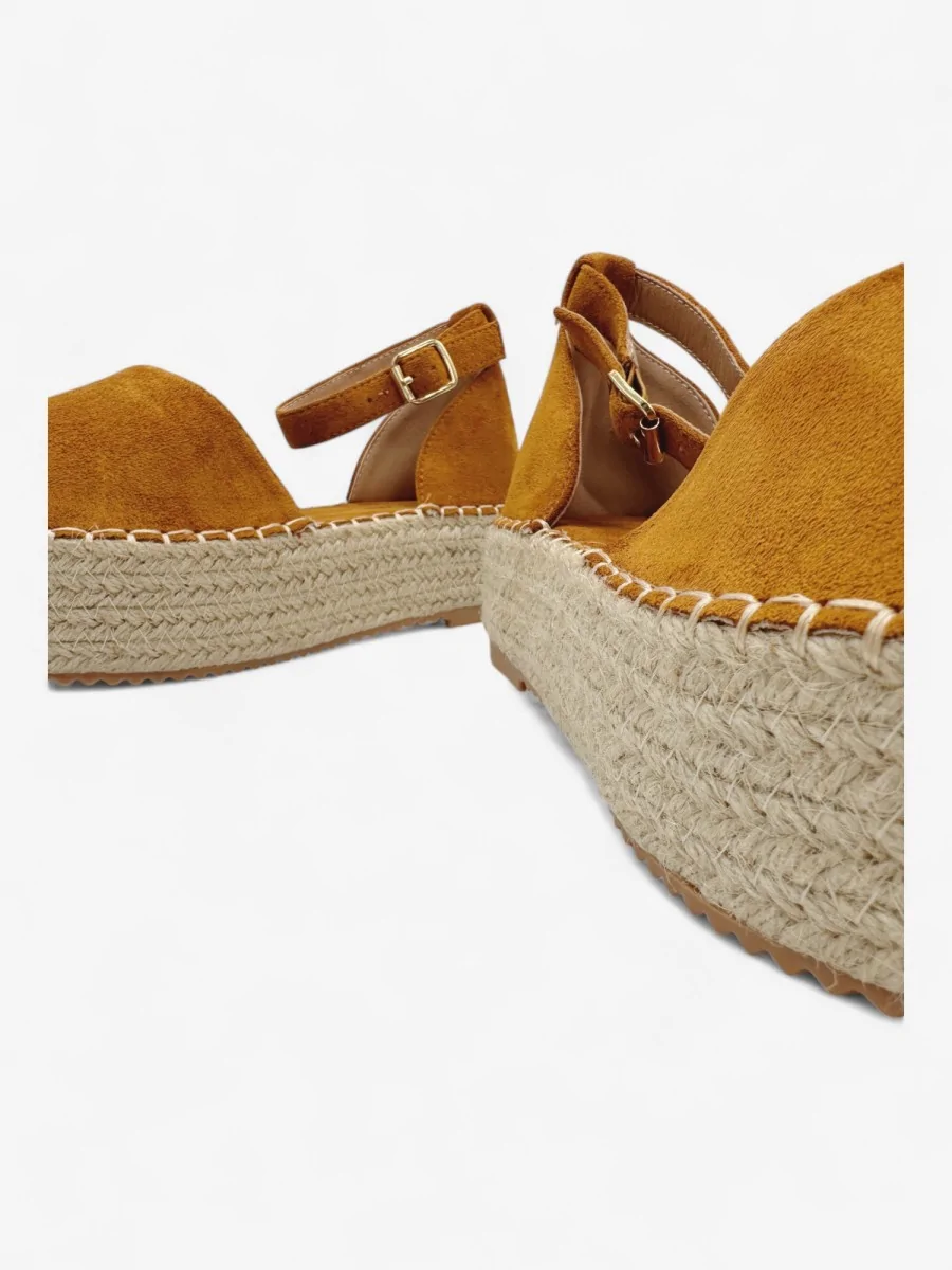Alpargatas con Plataforma Candela Camel