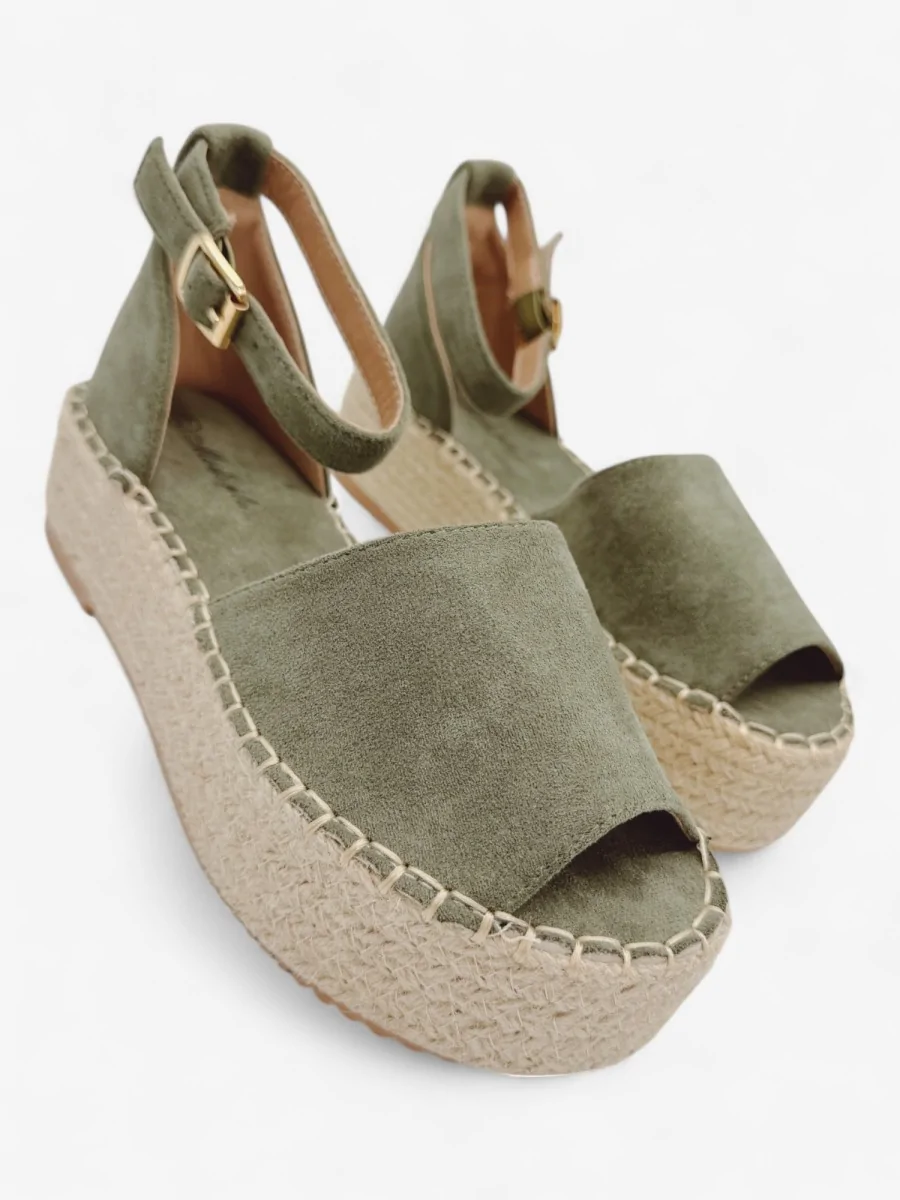 Alpargatas con Plataforma Candela Green