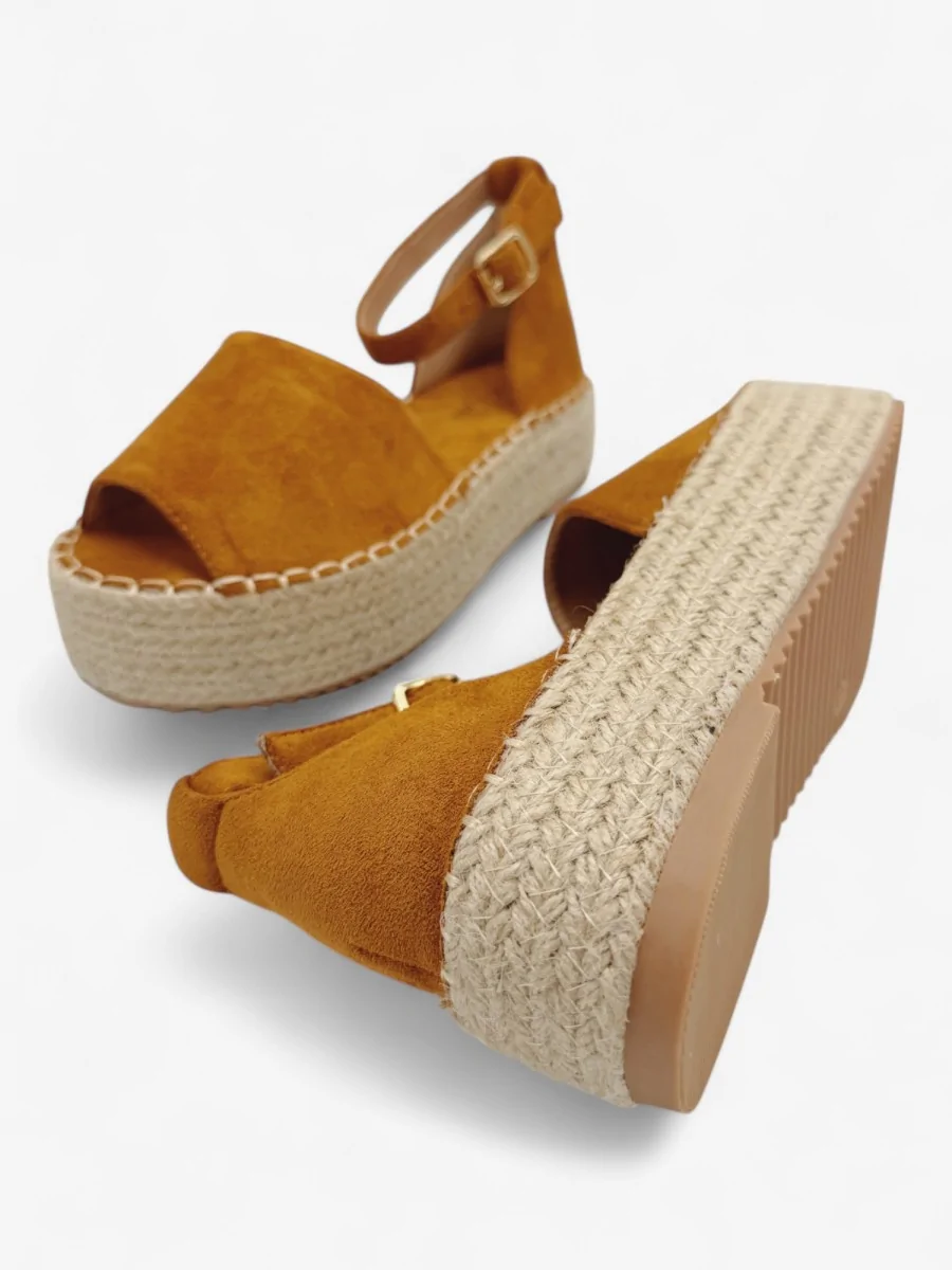Alpargatas con Plataforma Candela Camel