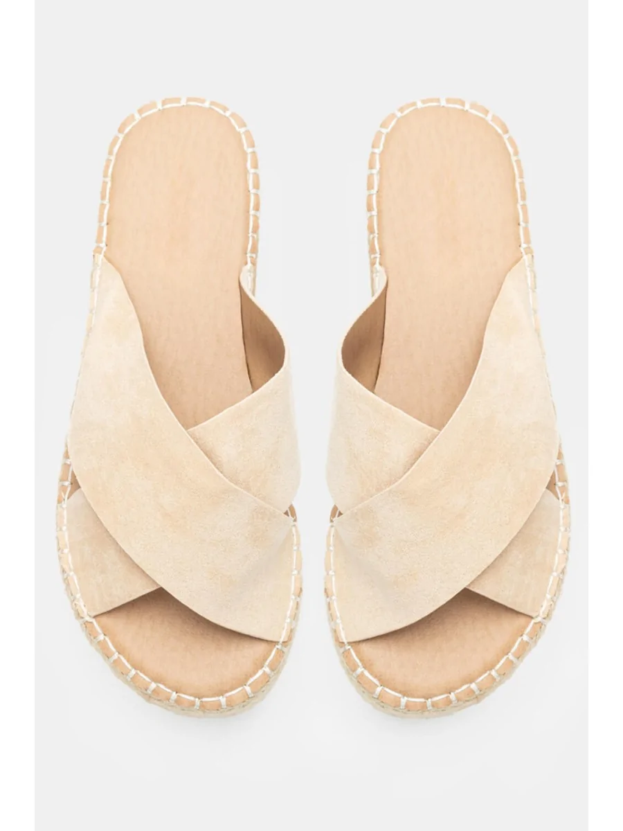 Sandalias Con Plataforma Merone Beige