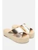 Sandalias Con Plataforma Merone Gold