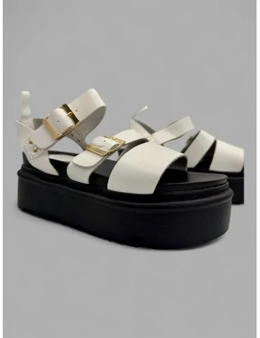 Sandalias con Plataforma Navelli White