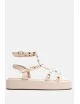 Sandalias con Plataforma y Tiras Cenaia Beige