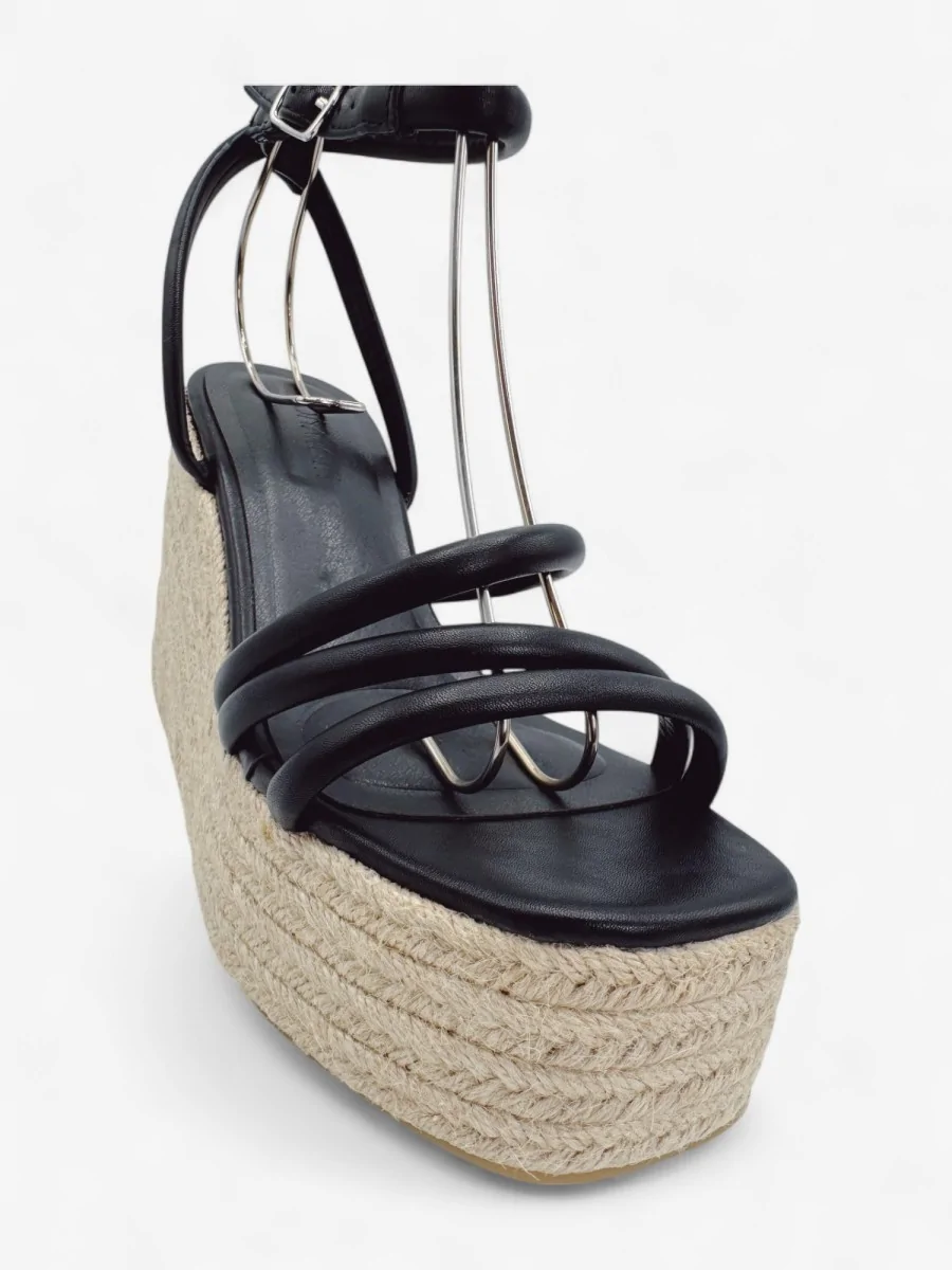 Cuñas Altas con Plataforma y Pulsera Pavia Noir