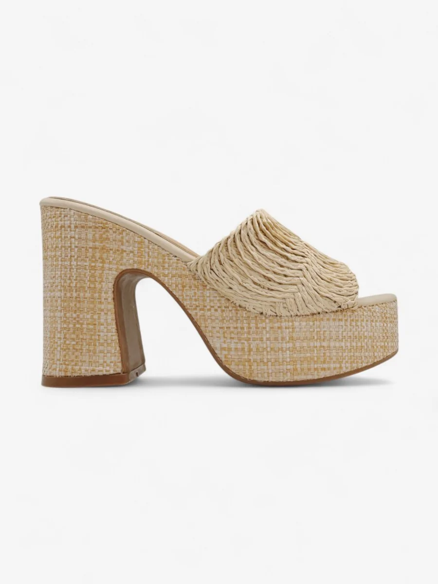 Sandalias con Tacón Fratta Beige