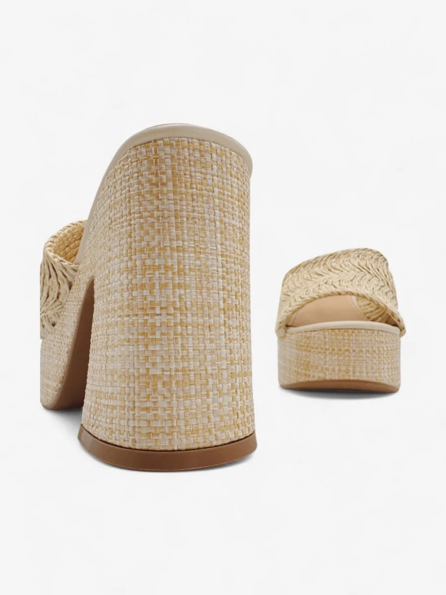 Sandalias con Tacón Fratta Beige