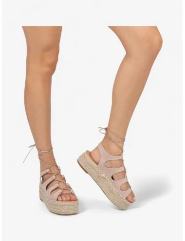 Sandalias con Cordones y...