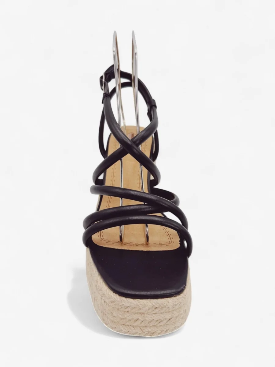 Sandalias con Tiras Cruzadas Chieri Noir