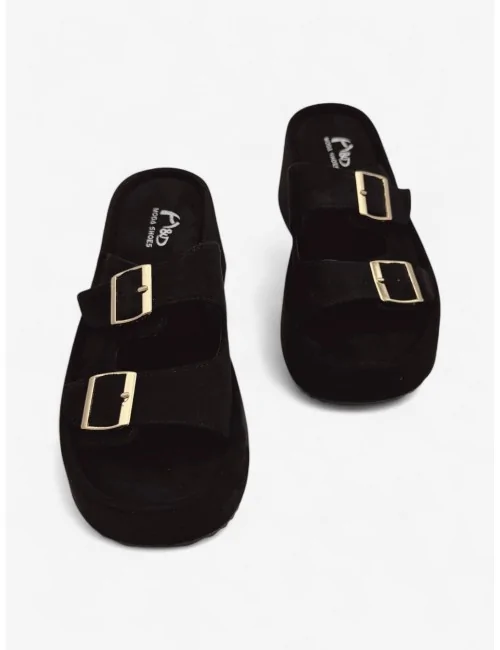 Sandalias Con Plataforma y...