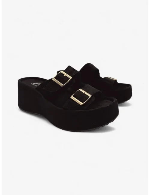 Sandalias Con Plataforma y...
