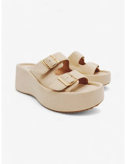 Sandalias Con Plataforma y...