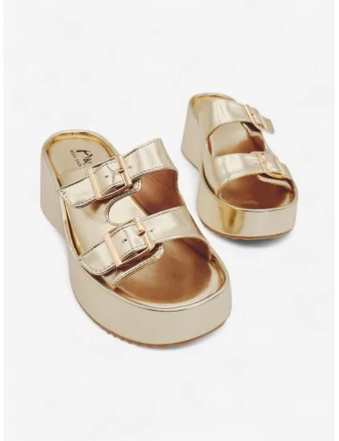 Sandalias Con Plataforma y...
