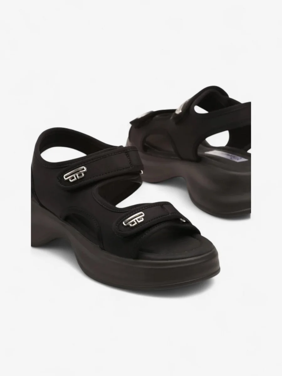 Sandalias Confort con Velcro Tatti Noir
