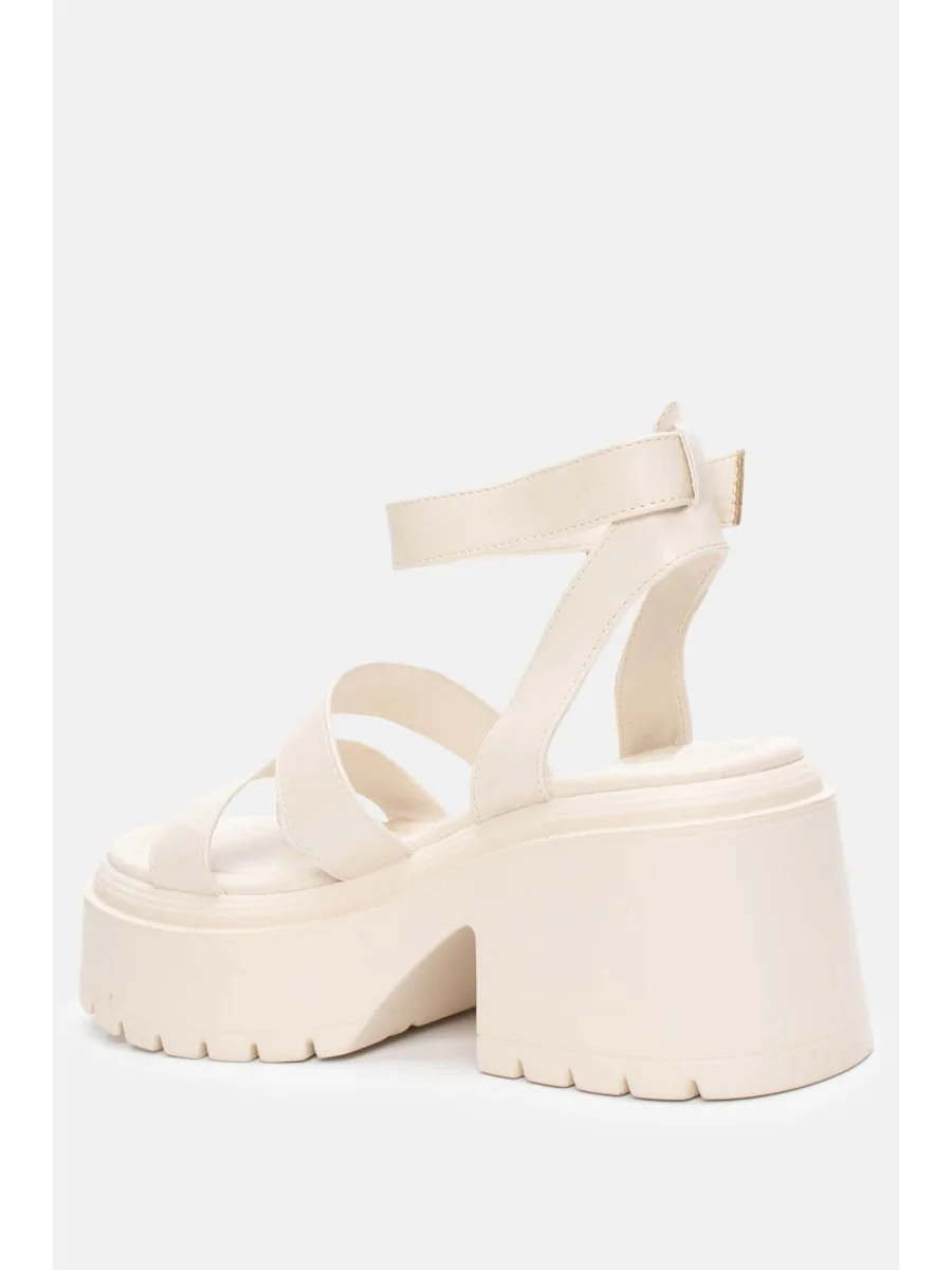 Sandalias con Plataforma Berri Beige