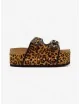 Sandalias con Plataforma y Detalles Dorados Valmir Animal Print