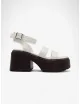 Sandalias con Plataforma Berri White