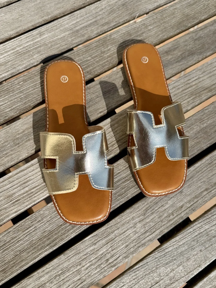 Sandalias Planas Pala Ache Gold