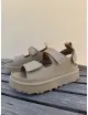 Sandalias con Plataforma y velcro Nevea Khaki