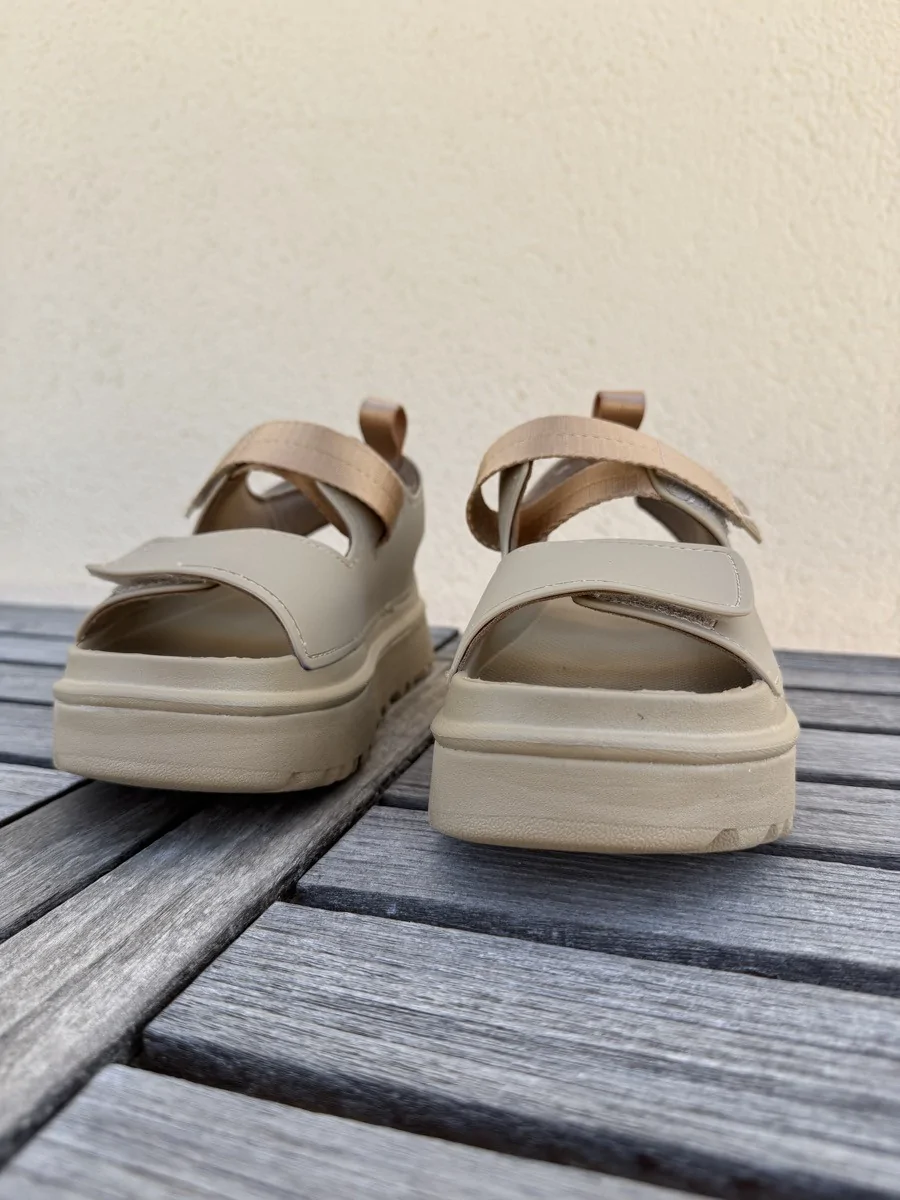 Sandalias con Plataforma y velcro Nevea Khaki