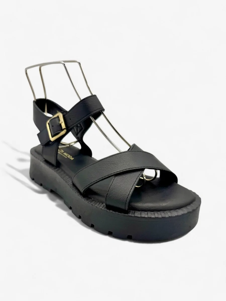 Sandalias con Plataforma Oliveri Noir