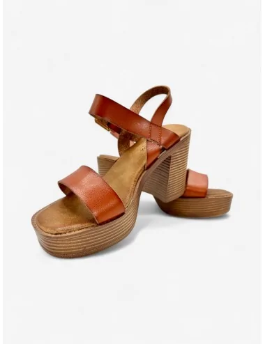 Sandalias con Tacon Vignali Camel