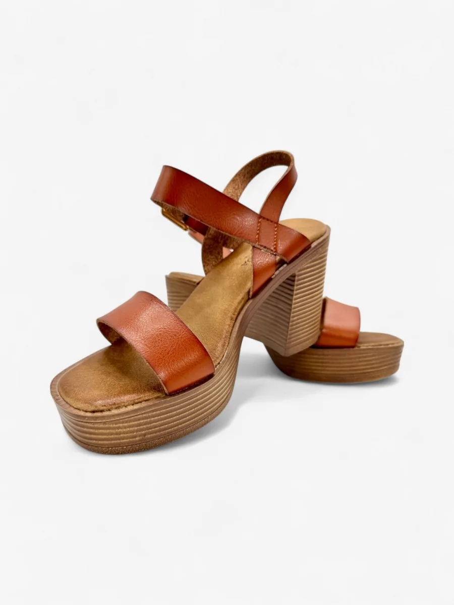 Sandalias con Tacon Vignali Camel