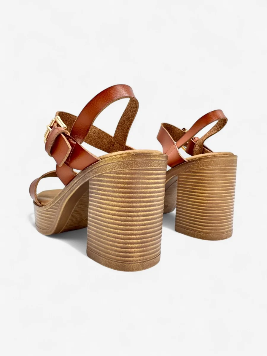 Sandalias con Tacon Vignali Camel