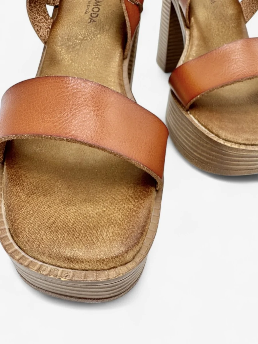 Sandalias con Tacon Vignali Camel