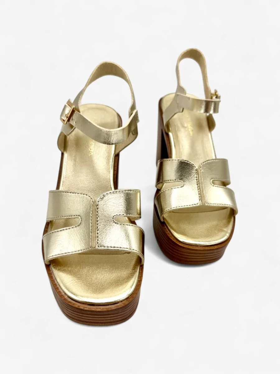 Sandalias con Tacon Greci Gold
