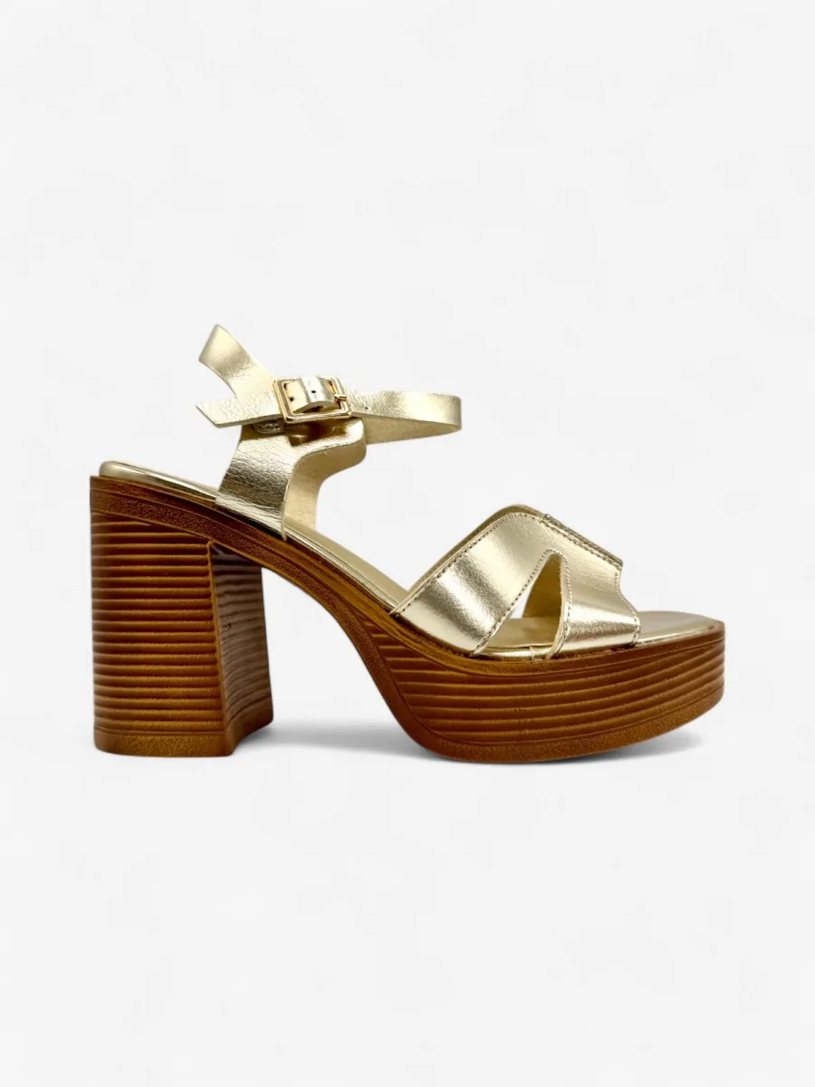 Sandalias con Tacon Greci Gold