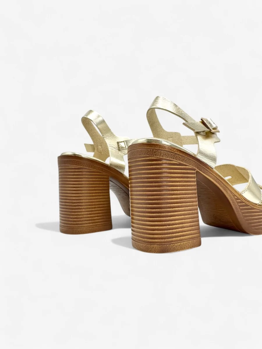 Sandalias con Tacon Greci Gold