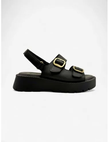 Sandalias Con Plataforma y...