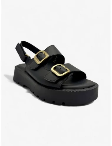 Sandalias Con Plataforma y...