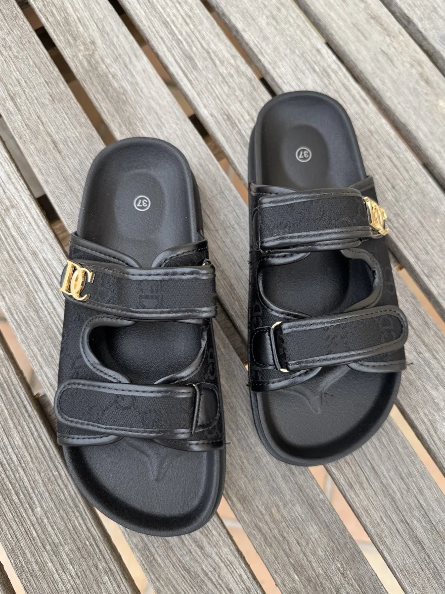 Sandalias con Plataforma Ischia Noir