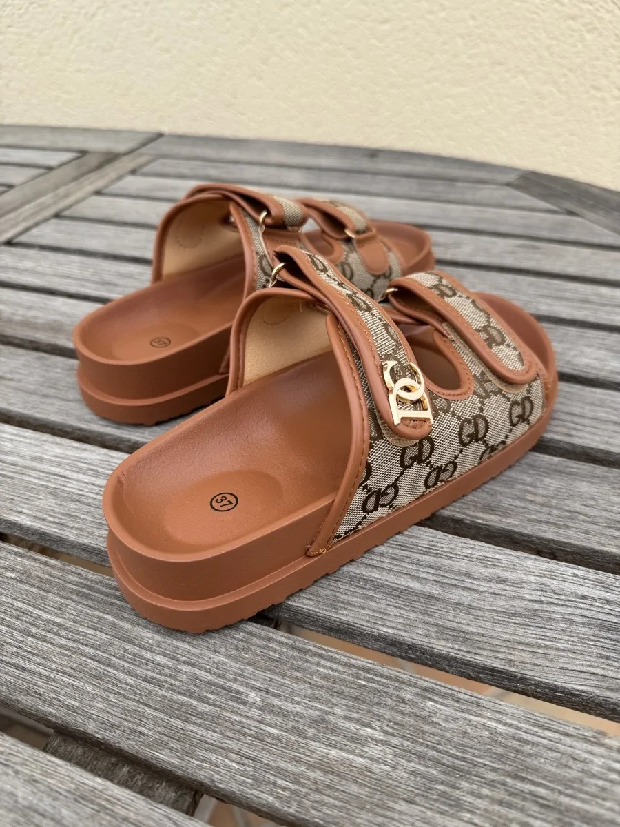 Sandalias con Plataforma Ischia Camel