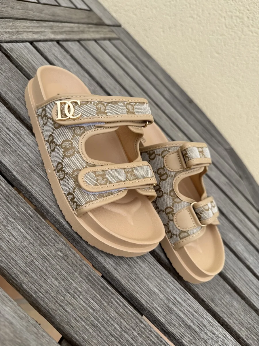 Sandalias con Plataforma Ischia Beige