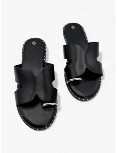 Sandalias Planas con anillo...