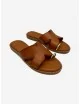 Sandalias Planas con anillo al dedo Atri Camel