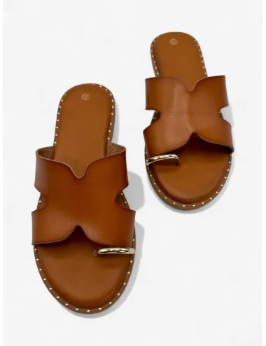 Sandalias Planas con anillo...