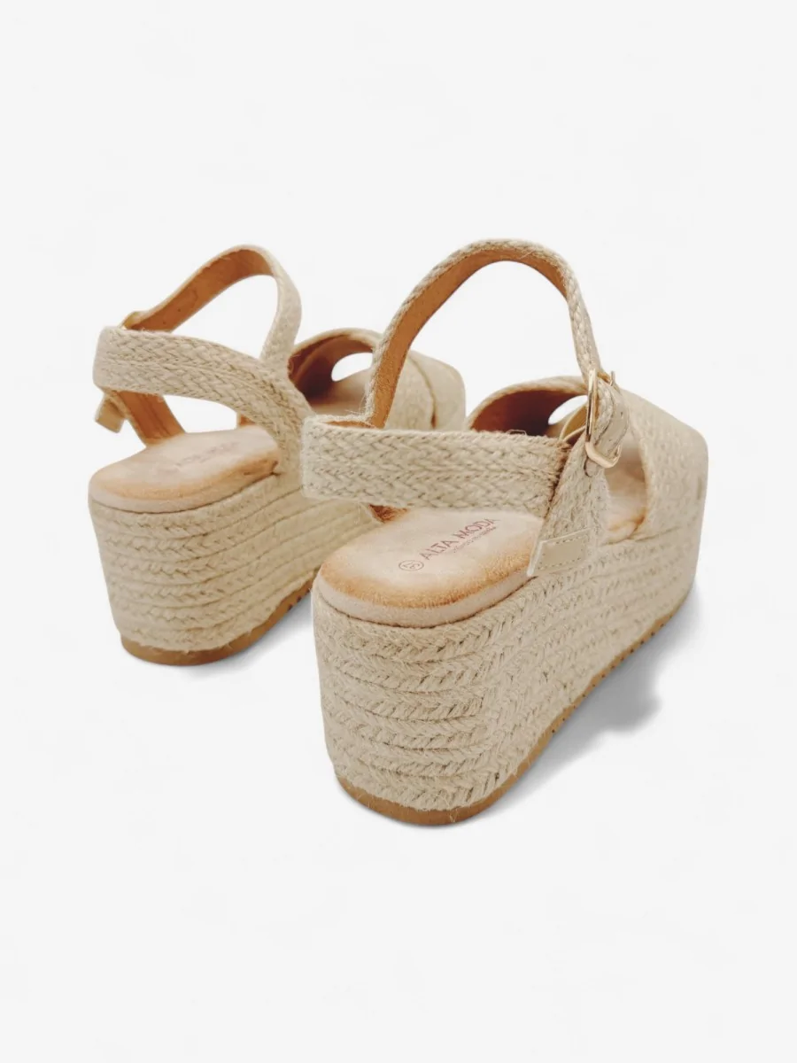 Sandalias de Esparto Fonni Beige