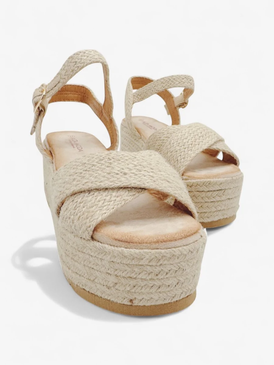 Sandalias de Esparto Fonni Beige