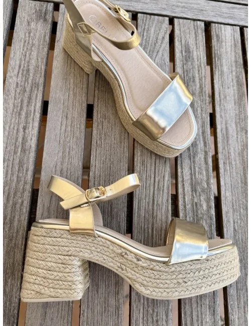 Sandalias con Tacón Grueso...