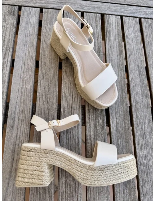 Sandalias con Tacón Grueso...