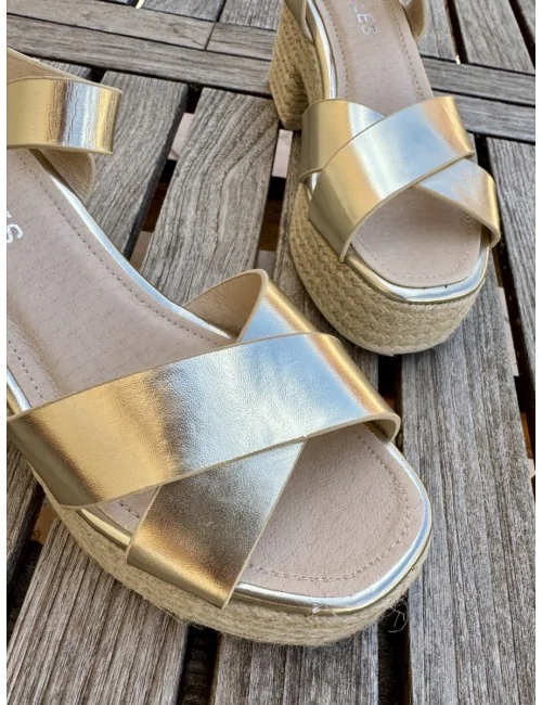 Sandalias con Tacón Grueso...